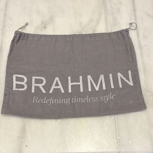 Brahmin Gray Dust Bag with Drawstring
